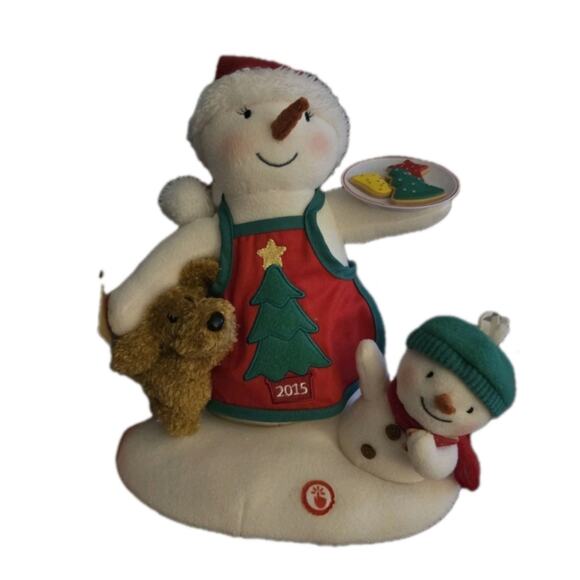 Hallmark 2015 "Time For Cookies" Musical Snowman Techno Plush NWTS - Picture 1 of 3